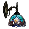 BRILAGI - Tiffany stained-glass wall lamp CORAL 1xE14/40W/230V