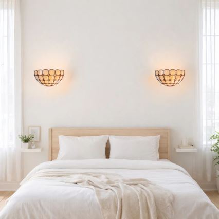 Brilagi - Tiffany stained-glass wall lamp DORAN 1xE14/40W/230V