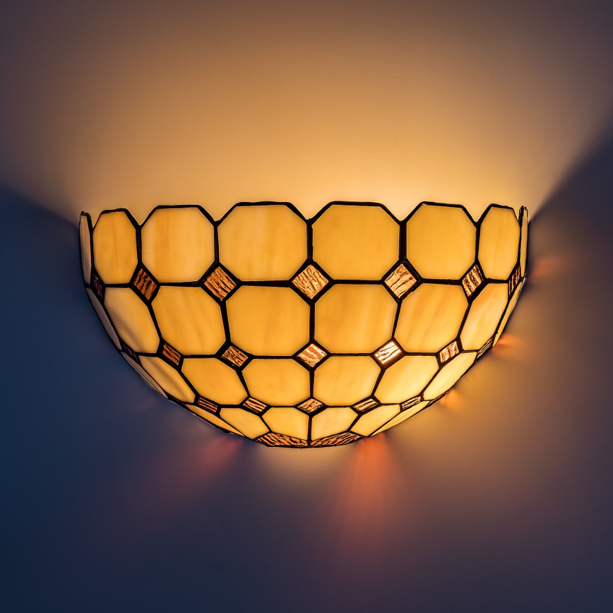 Brilagi - Tiffany stained-glass wall lamp DORAN 1xE14/40W/230V