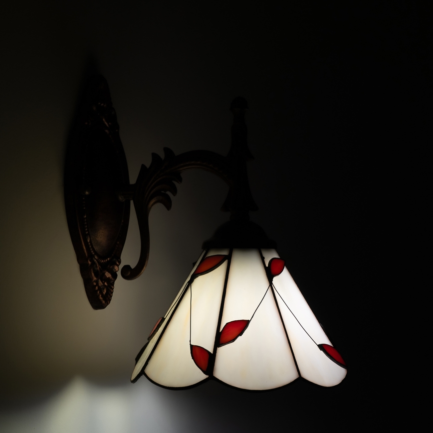 Brilagi - Tiffany stained-glass wall lamp FOLIA 1xE14/40W/230V