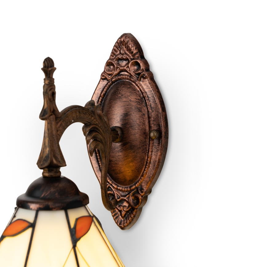 Brilagi - Tiffany stained-glass wall lamp FOLIA 1xE14/40W/230V