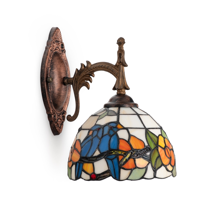 Brilagi - Tiffany stained-glass wall lamp JUNGLE 1xE14/40W/230V