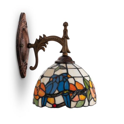 Brilagi - Tiffany stained-glass wall lamp JUNGLE 1xE14/40W/230V