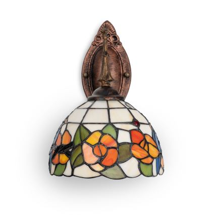 Brilagi - Tiffany stained-glass wall lamp JUNGLE 1xE14/40W/230V