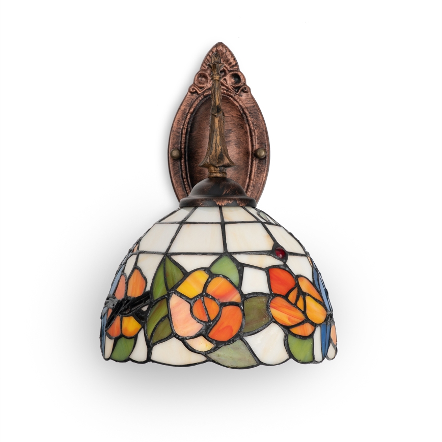 Brilagi - Tiffany stained-glass wall lamp JUNGLE 1xE14/40W/230V