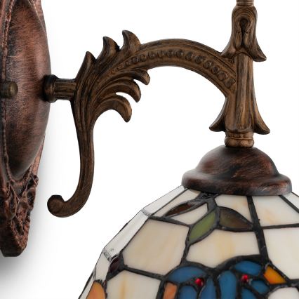 Brilagi - Tiffany stained-glass wall lamp JUNGLE 1xE14/40W/230V