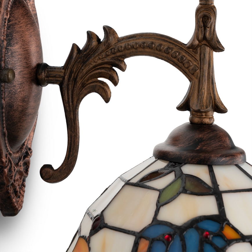 Brilagi - Tiffany stained-glass wall lamp JUNGLE 1xE14/40W/230V