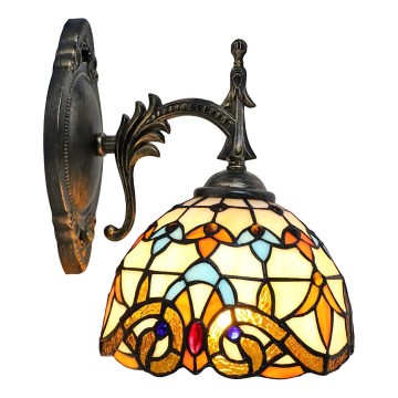 Brilagi - Tiffany stained-glass wall lamp MIRABELLA 1xE14/40W/230V