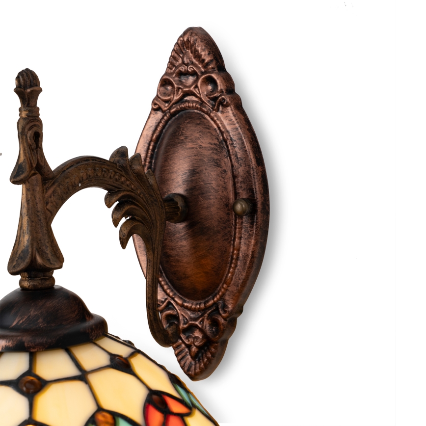 Brilagi - Tiffany stained-glass wall lamp MIRABELLA 1xE14/40W/230V