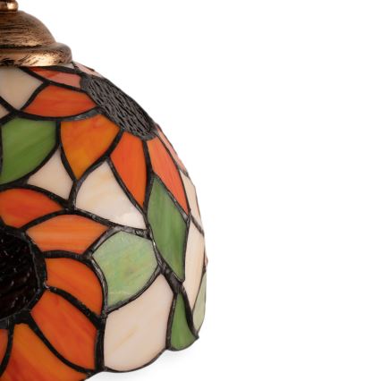 Brilagi - Tiffany stained-glass wall lamp SUNFLOWER 1xE14/40W/230V