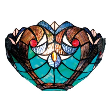 BRILAGI - Tiffany stained-glass wall light CORAL 1xE14/40W/230V