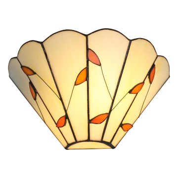 Brilagi - Tiffany stained-glass wall sconce FOLIA 1xE14/40W/230V