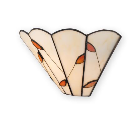Brilagi - Tiffany stained-glass wall sconce FOLIA 1xE14/40W/230V