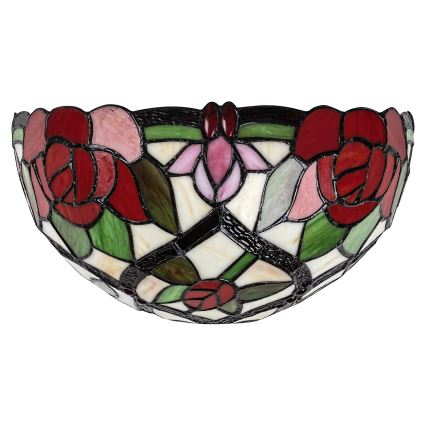 Brilagi - Tiffany stained-glass wall sconce GARLAN 1xE14/40W/230V