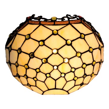 Brilagi - Tiffany stained-glass wall sconce IVORY 1xE14/40W/230V