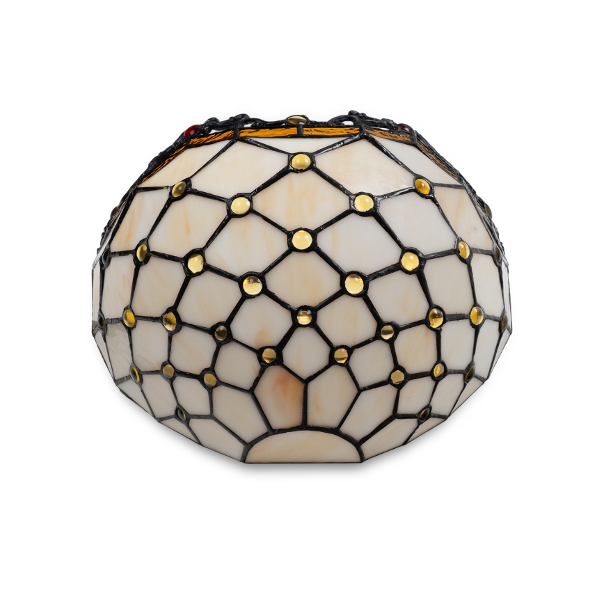 Brilagi - Tiffany stained-glass wall sconce IVORY 1xE14/40W/230V
