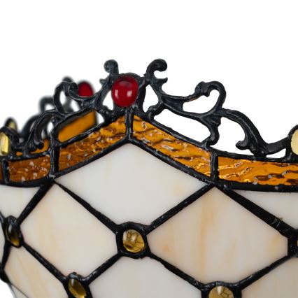 Brilagi - Tiffany stained-glass wall sconce IVORY 1xE14/40W/230V