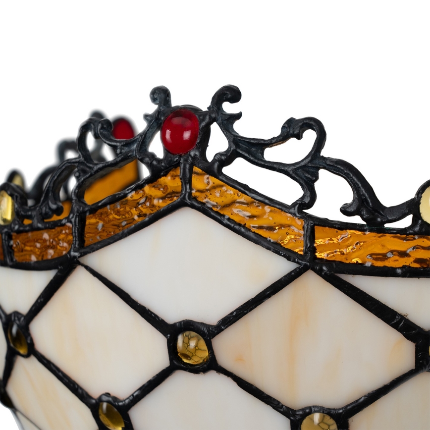 Brilagi - Tiffany stained-glass wall sconce IVORY 1xE14/40W/230V