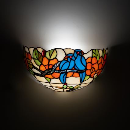 Brilagi - Tiffany stained-glass wall sconce JUNGLE 1xE14/40W/230V