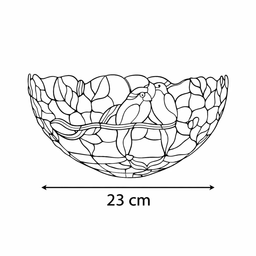 Brilagi - Tiffany stained-glass wall sconce JUNGLE 1xE14/40W/230V