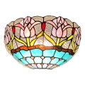 Brilagi - Tiffany stained-glass wall sconce LORAS 1xE14/40W/230V