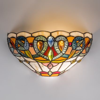 Brilagi - Tiffany stained-glass wall sconce LUISA 1xE27/40W/230V