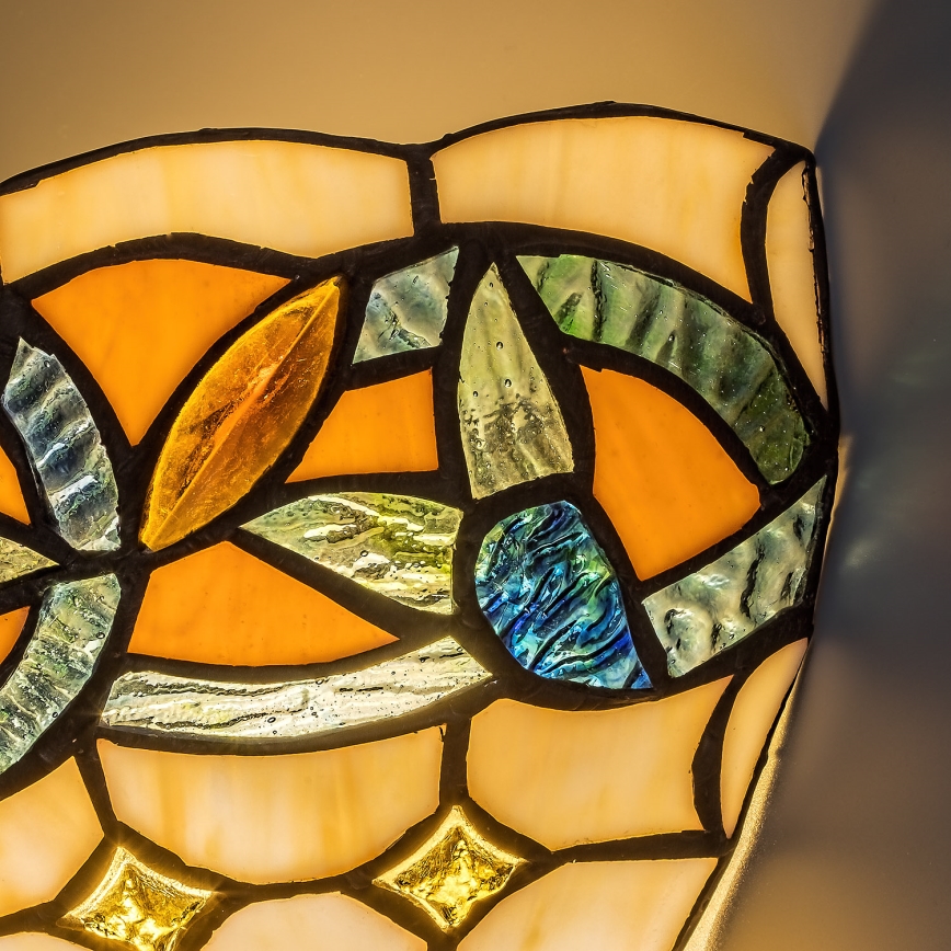 Brilagi - Tiffany stained-glass wall sconce LUISA 1xE27/40W/230V