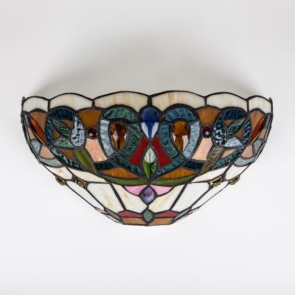 Brilagi - Tiffany stained-glass wall sconce LUISA 1xE27/40W/230V