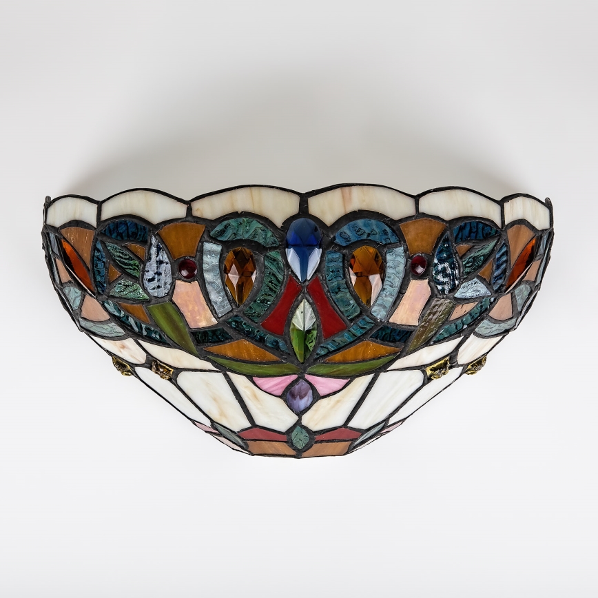 Brilagi - Tiffany stained-glass wall sconce LUISA 1xE27/40W/230V