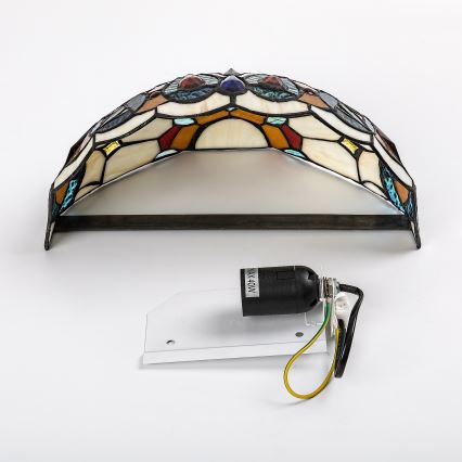 Brilagi - Tiffany stained-glass wall sconce LUISA 1xE27/40W/230V
