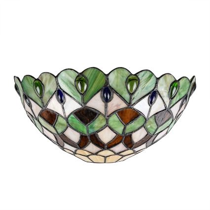 Brilagi - Tiffany stained-glass wall sconce MARGARET 1xE27/40W/230V