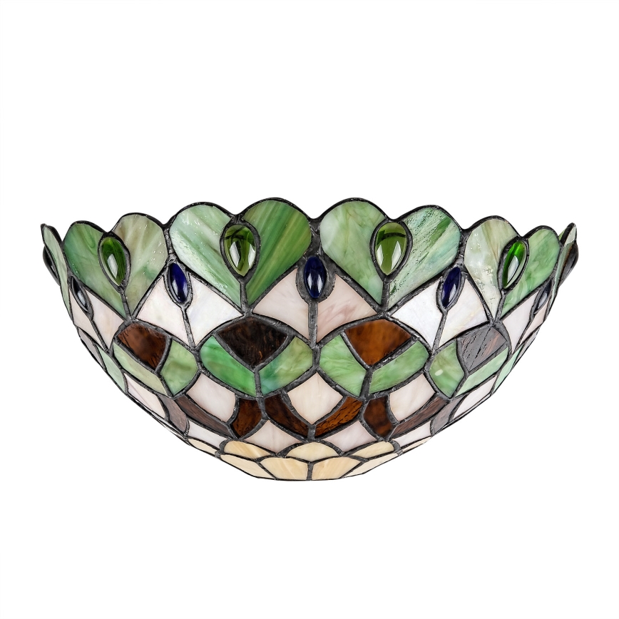 Brilagi - Tiffany stained-glass wall sconce MARGARET 1xE27/40W/230V
