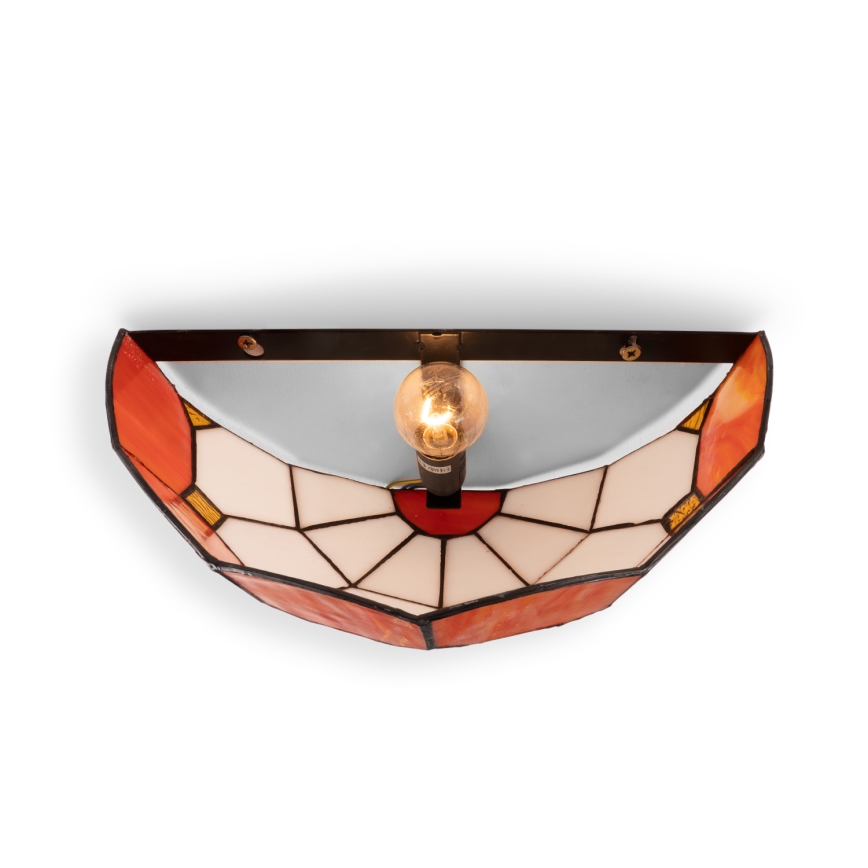 Brilagi - Tiffany stained-glass wall sconce SIENNA 1xE14/40W/230V