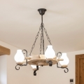 Brilagi - TIMONA Chain-Hung Chandelier 4xE14/40W/230V, Oak