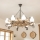 Brilagi - TIMONA Chain-Hung Chandelier, 8xE14/40W/230V, Oak