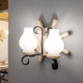 Brilagi - TIMONA Wall Lamp 2xE14/40W/230V Oak