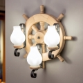 Brilagi - TIMONA Wall Light 3xE14/40W/230V Oak
