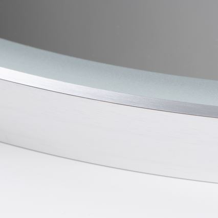 Brilagi - LED Bathroom Mirror TORINO LED/19W/230V Ø 60 cm Silver IP44 CRI 90 Dimmable + CCT