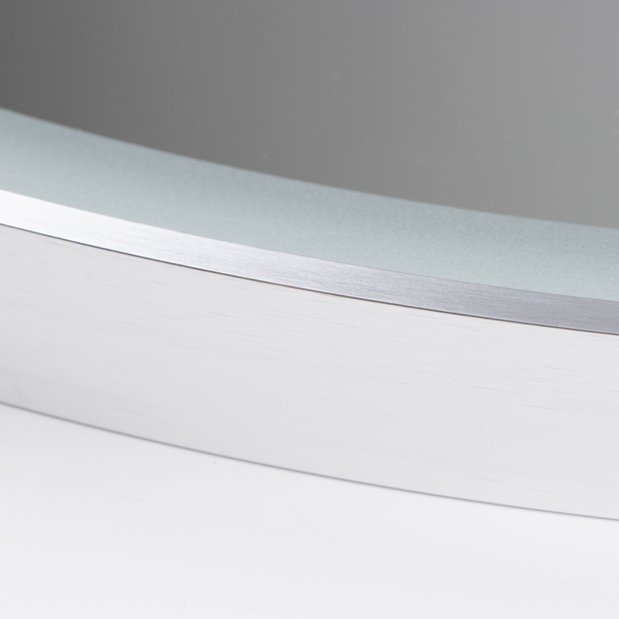 Brilagi - LED Bathroom Mirror TORINO LED/19W/230V Ø 60 cm Silver IP44 CRI 90 Dimmable + CCT