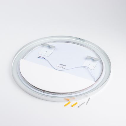 Brilagi - LED Bathroom Mirror TORINO LED/19W/230V Ø 60 cm Silver IP44 CRI 90 Dimmable + CCT