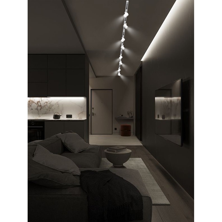 Brilagi - Track-mounted spotlight for HUSKY 8xGU10/10W/230V, white