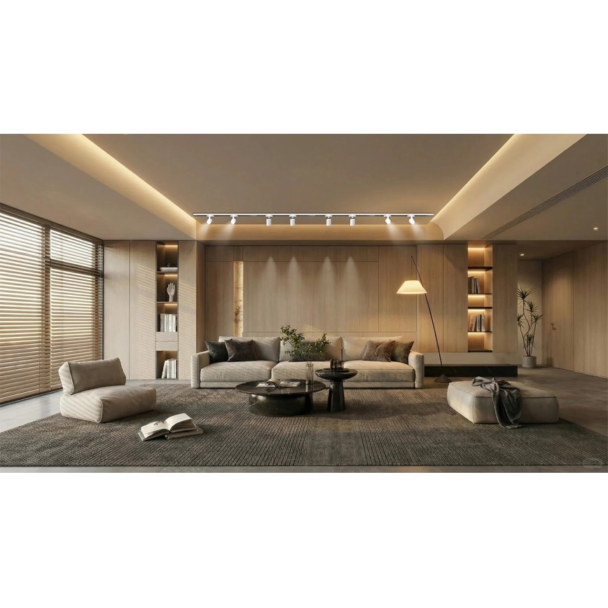 Brilagi - Track-mounted spotlight for HUSKY 8xGU10/10W/230V, white