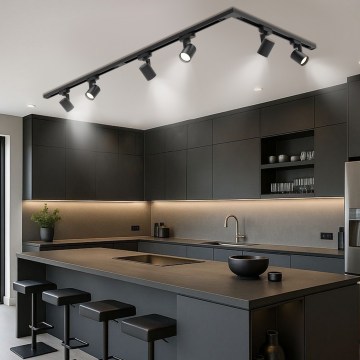 Brilagi - Track-mounted spotlight HUSKY 6xGU10/10W/230V, black