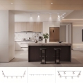 BRILAGI - Track-mounted spotlight in the HUSKY track system 8xGU10/10W/230V 300 cm white