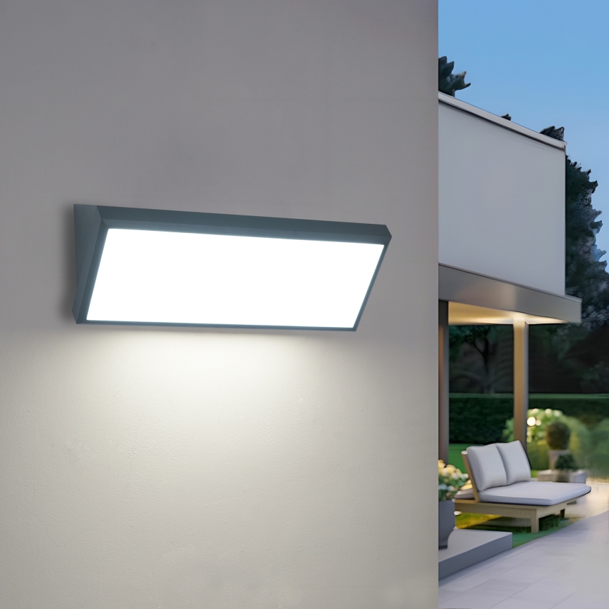 Brilagi - TRIANGLE LED Outdoor Wall Light LED/42W/230V 45 cm Anthracite IP65