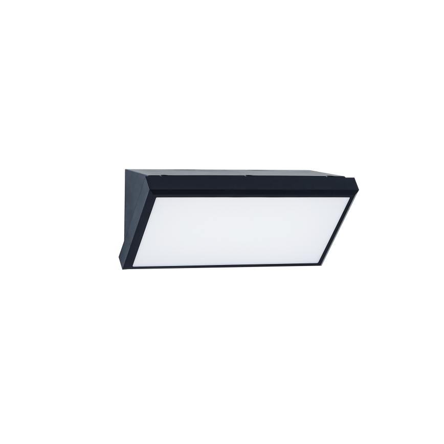 Brilagi - TRIANGLE LED Outdoor Wall Light with Sensor, 20W/230V, Black, IP65