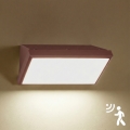 Brilagi - TRIANGLE LED Outdoor Wall Light with Sensor, 20W/230V, Brown, IP65