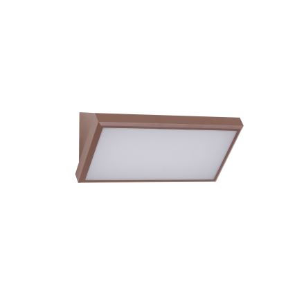 Brilagi - LED RGBW Dimmable Outdoor Wall Light TRIANGLE 1xE27/15W/230V 2700-6500K IP65 Brown