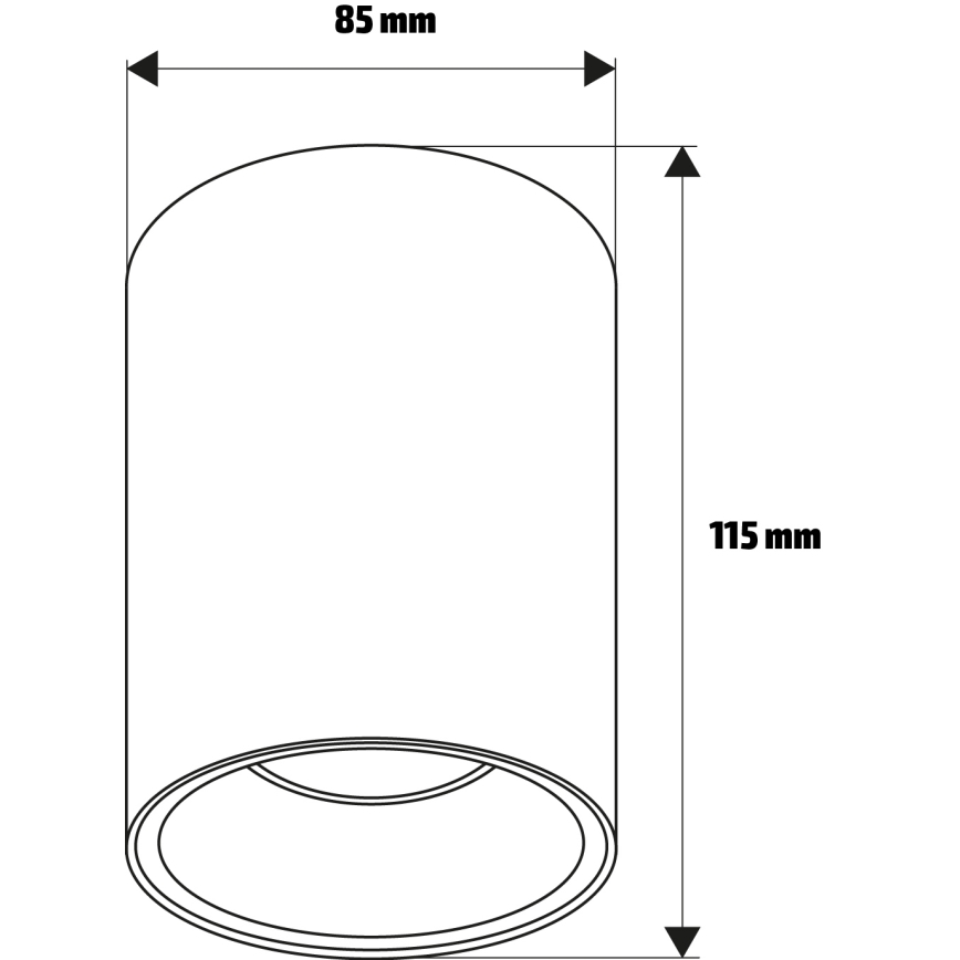 Brilagi - LED RGBW Dimmable Spotlight TRINE 1xGU10/6W/230V 3000K Beige/Gold + Remote Control