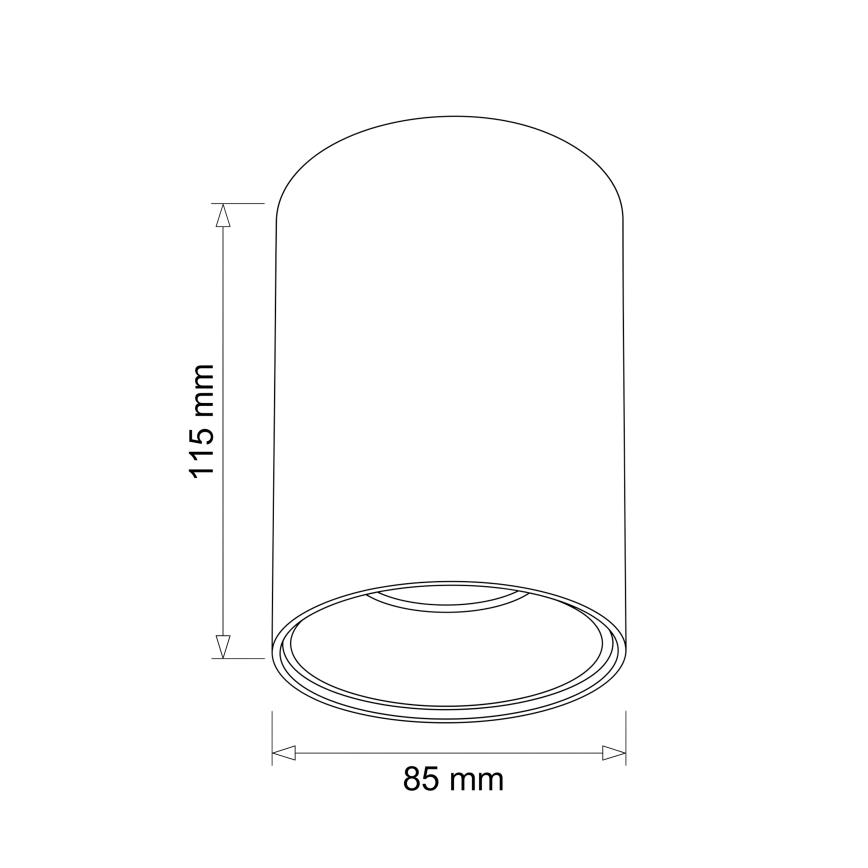 BRILAGI - TRINE spotlight 1xGU10/30W/230V oak finish